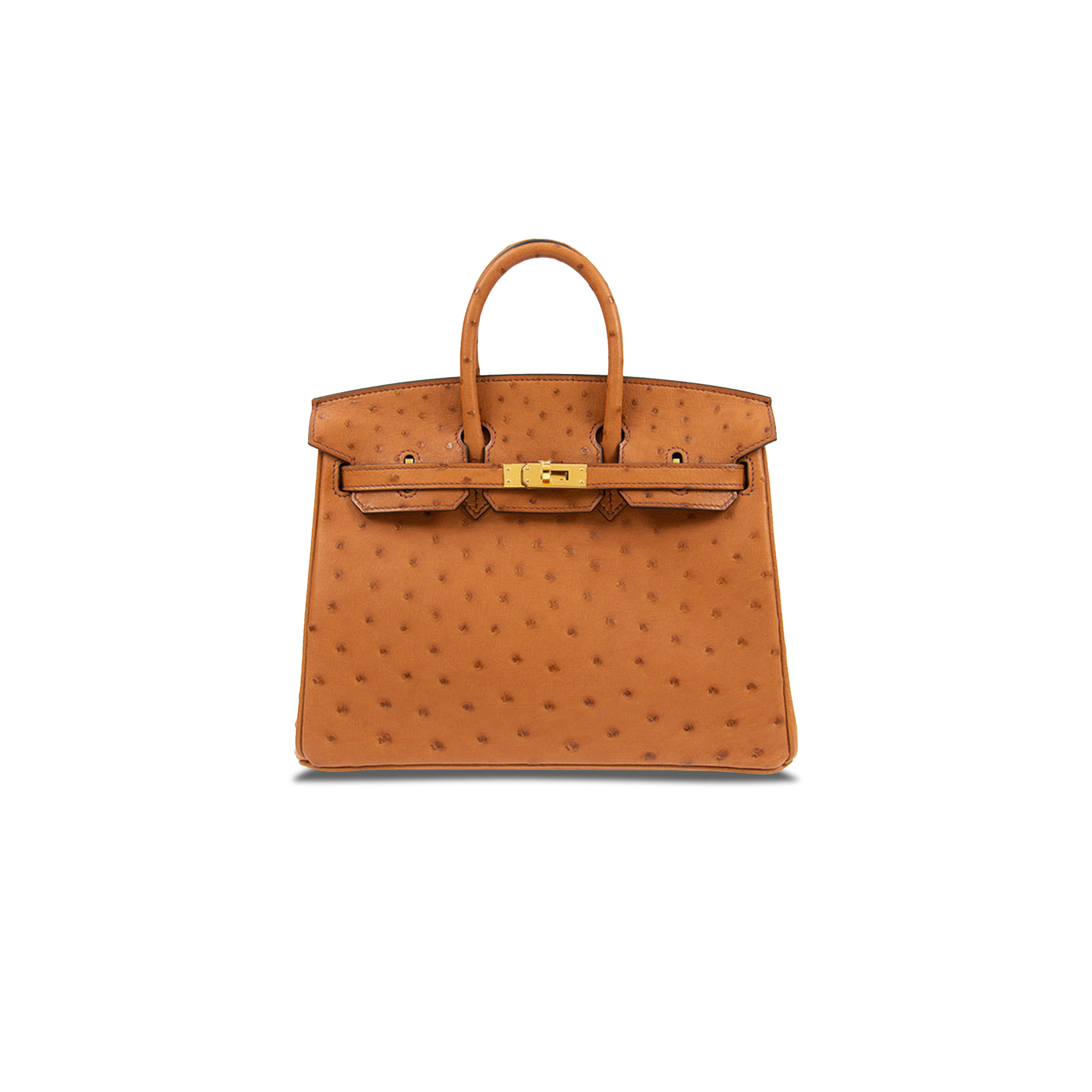 HERMÈS MASTER BIRKIN 30 OSTRICH LEATHER EARTHY YELLOW GOLD BUCKLE H041933CK69 (30*22*16cm)
